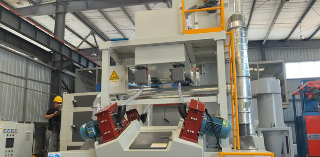 丽水板材除锈强化，通过式抛丸机应用案例