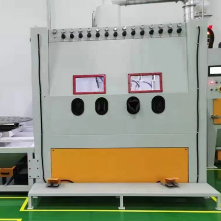 丽水高效生产，从箱体手动喷砂机开始，提升零部件质量